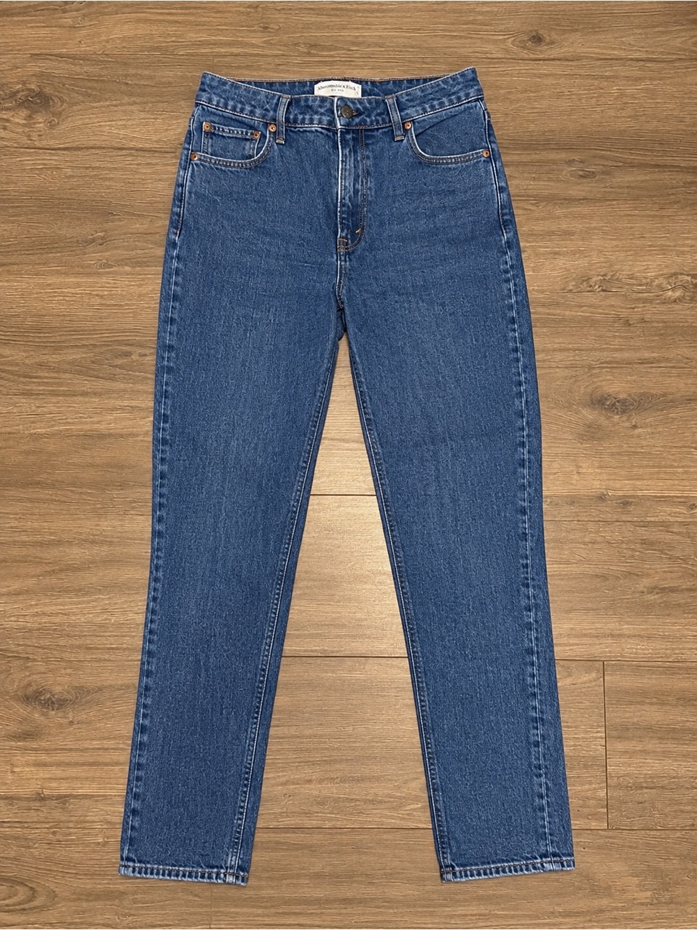Abercrombie & Fitch Curve Love Skinny High Rise Jeans Size 28/6 Dark Wash